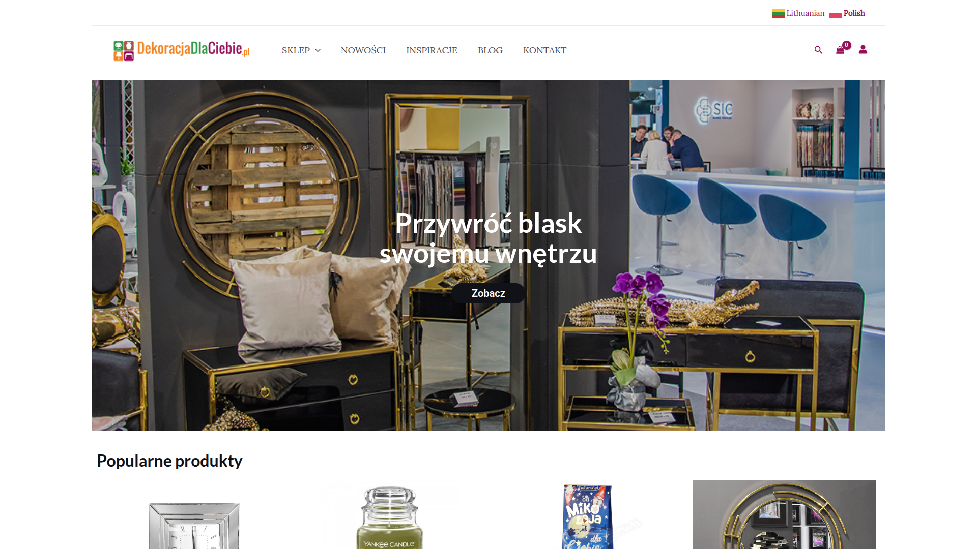 Strona internetowa DekoracjaDlaCiebie - Dekoracje wnętrz