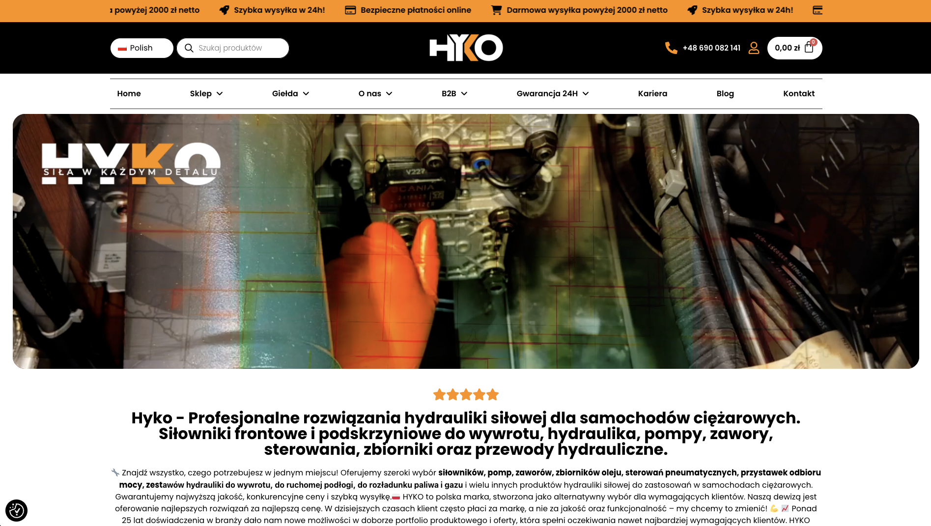 Strona internetowa HYKO