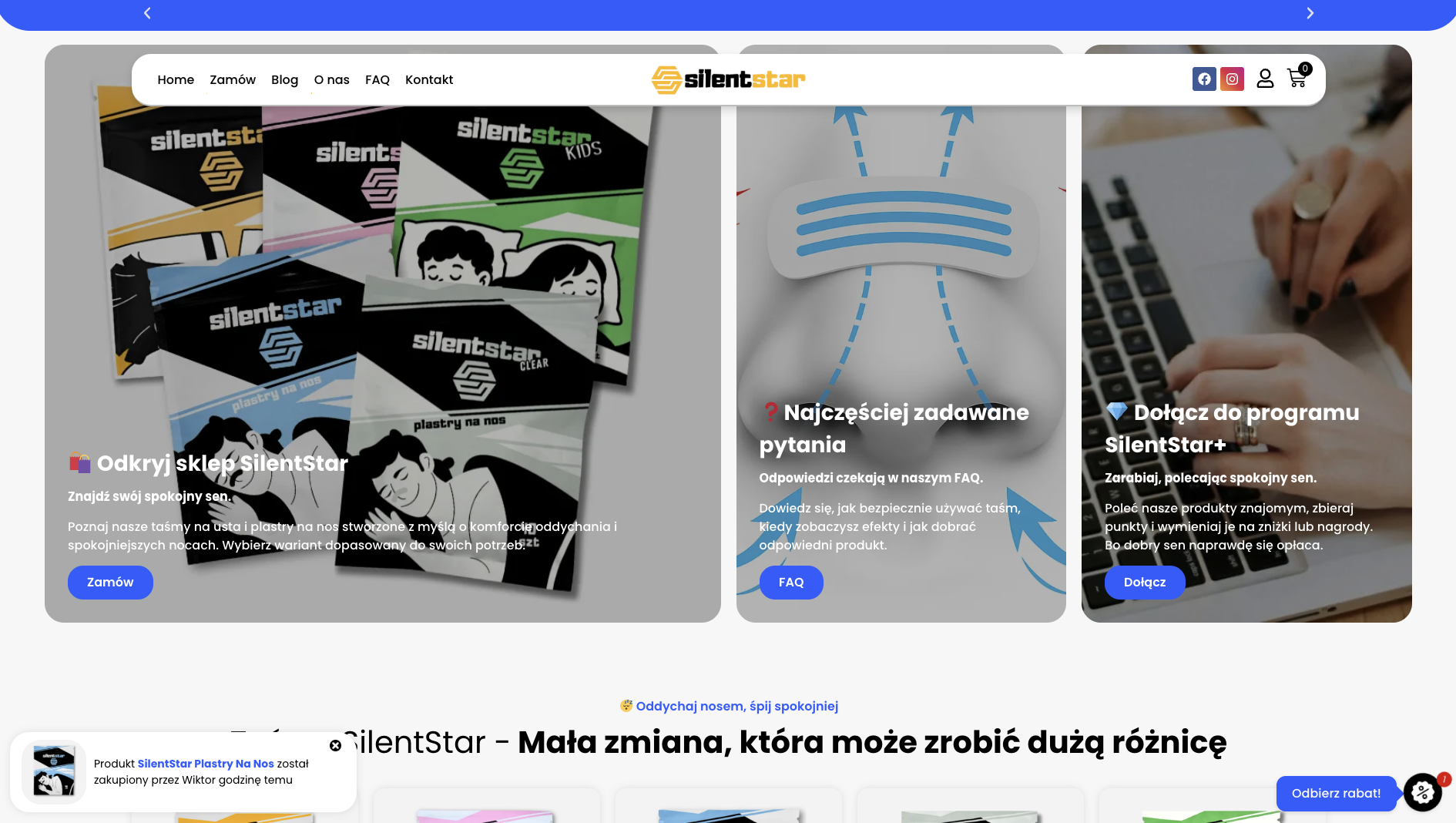 Strona internetowa SilentStar