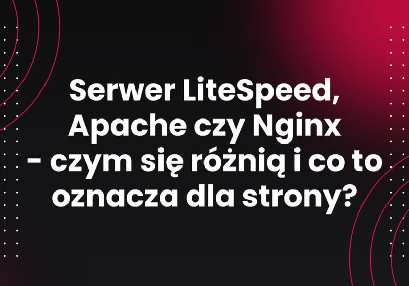 Serwer LiteSpeed, Apache czy Nginx - czym się różnią i co to oznacza dla strony?